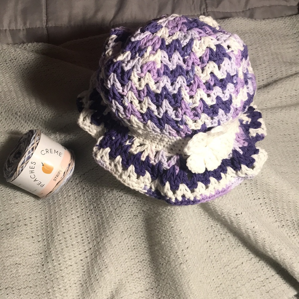 Handmade Crochet Spring Hat - Picture 7 of 7